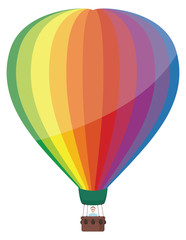 Naklejka premium Colorful Hot Air Balloon