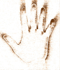 Grunge hand