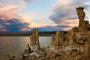 Mono Lake at sunset in California
