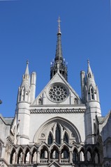 Facade of Royal Court of Justice, London