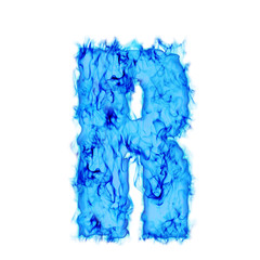 Water smoking letter R