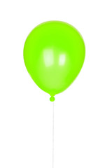 Yellow balloon inflated