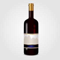 Vector Wine Bottle