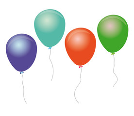 Ballons in verschiedenen Farben