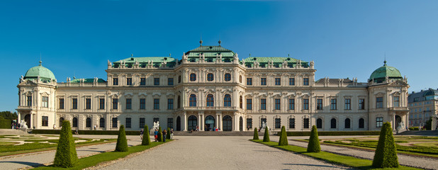Fototapeta na wymiar Belweder w Wiedniu Austria