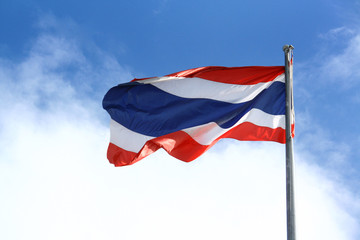 Fototapeta na wymiar Flaga Tajlandii