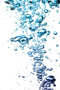 water splash with air bubbles