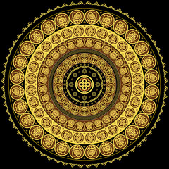 Concentric circular ornament