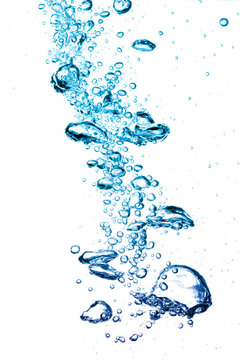 water splash with air bubbles