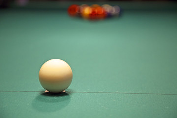 Set of pool balls