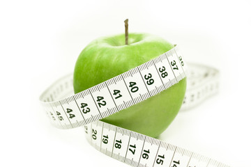 Apfel mit Ma&szlig;band