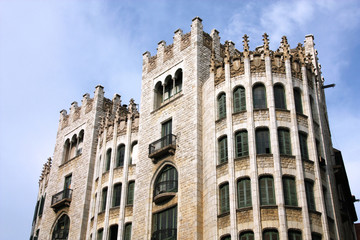 Barcelona - modernist architecture at Via Laietana