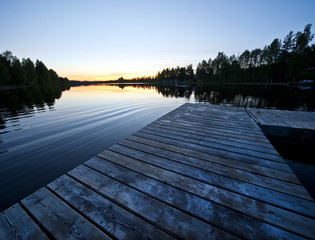 Obraz premium scandinavian sunset