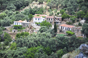 Altes Gebirgsdorf in Kreta