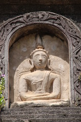 Fototapeta na wymiar buddha image, Ku Phra Go Na Temple, Suwannaphum, Roi-Et