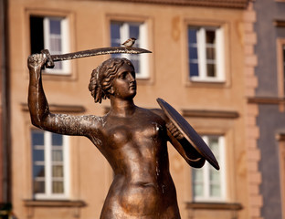 Mermaid Statue Warsaw © steheap