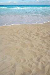 Fototapeta na wymiar beach sand perspective summer coastline shore