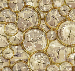 time passing clocks and gears