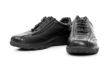 Male shoes isolated on the white background