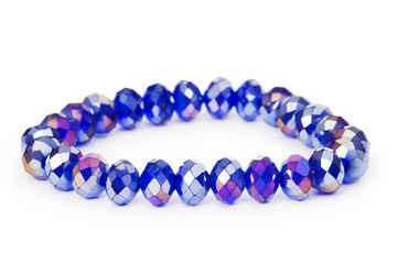 Purple bracelet isolated on the white background