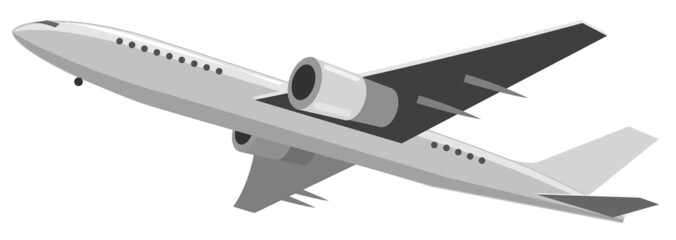 Vector illustration of airplane