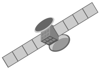 Vector illustration of satellite