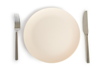 Set of utensils arranged on the table