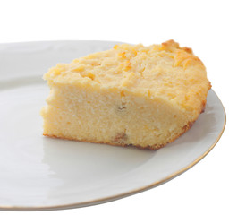 piece of the curd baked pudding