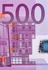 Nahaufnahme eines Euro Geldscheines