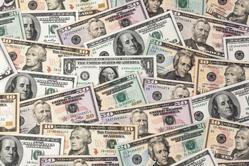 Dollar. Amerikanische Geldscheine