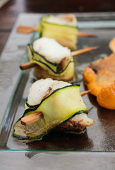 mini brochettes de poisson