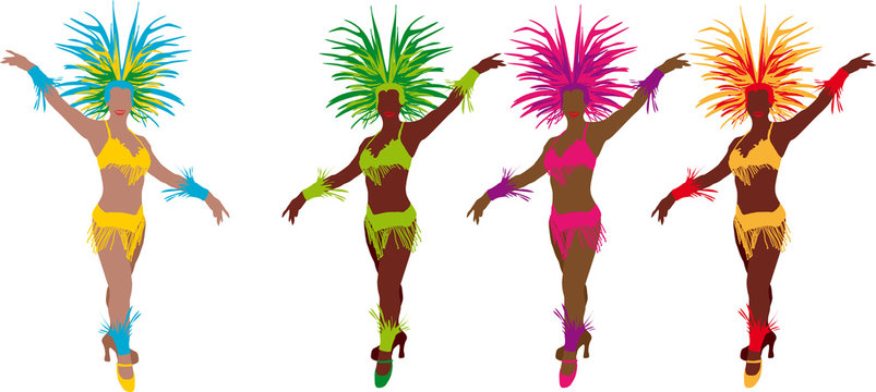 4 danseuses de samba