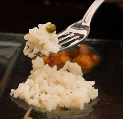 fourchette de riz