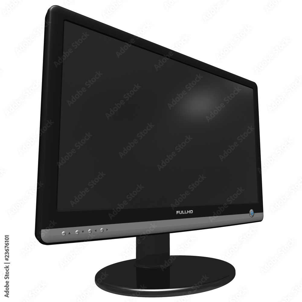 Poster black glossy tft display