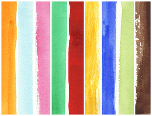 Fototapeta premium watercolor paints on a rough texture paper.