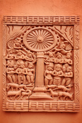 earth sculpture in Sri Lanka, used to decorate