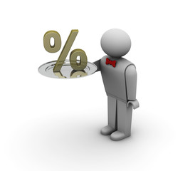 Symbol rate on a silver dish