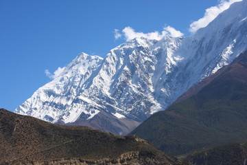 Himalaya and Blue Sky