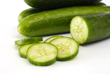 green cucumbers