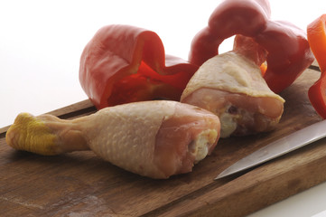 Coscie di pollo crude