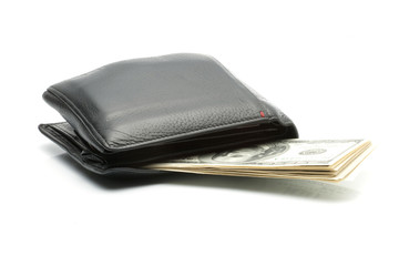 wallet with dollars