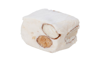 Weißer Nougat mit Mandeln