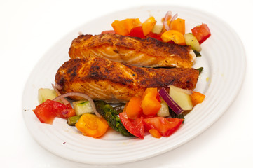 grilled salmon