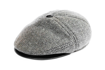 Wool cap on a white background