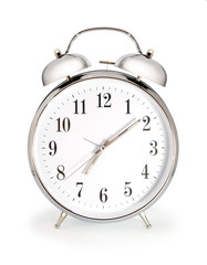 alarm clock isolated on white
