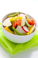 vegetable salad with kohlrabi