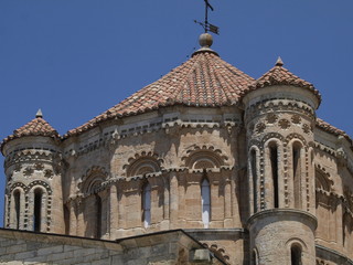Fototapeta na wymiar Detalle de la Colegiata románica de Toro (Zamora)