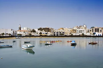 Poster Charco de San Gines, the laguna at the city of Arrecife © travelview
