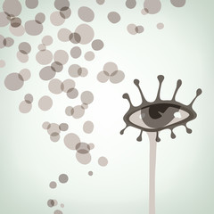 Look at the bubbles, vector illustration