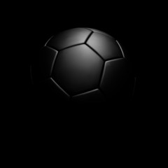 ballon de football fond noir